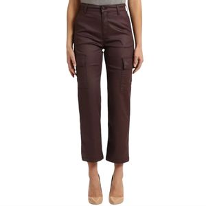 MAVI Sylvia High Rise Pants Cargo Pockets Brown Women's Size 27